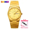 SKMEI New Sports Quartz Clock Male Full Steel Time Week Date Sports Watch Mens Waterproof Sports Wristwatches For Men 9288(Free velvet bag). 