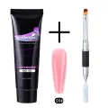 Monja 2 Pcs/Set 10 Styles Nail Art Set Acrylic Gel Dual End Painting Brush UV Gel Nail Extension Building DIY Manicure Tool Kits. 