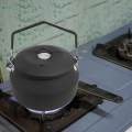 1.1L Outdoor Camping Kettle, Stainless Steel Tea Kettle, Compact Lightweight Coffee Pot. 