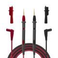 Electronic Test Leads Test Probes Multimeter Leads with Crocodile Clips Gold Plated Super Sharp Tips Silicone Test Lines PT1008 20A 1000 V. 