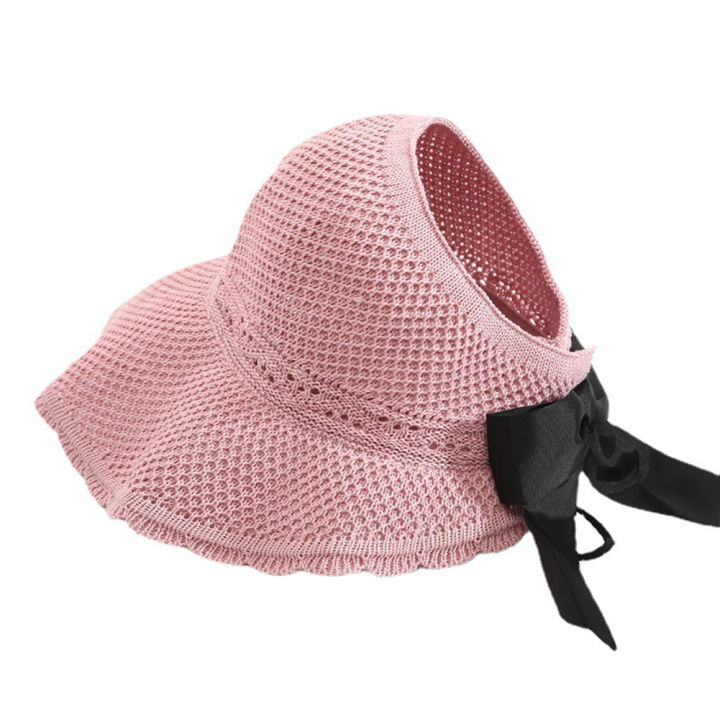 Yfashion%20Straw%20Hat%20Korean%20Style%20Sun%20Hat%20Women'S%20Fashion%20Hollow%20Hat%20Summer%20Travel%20Foldable%20Sun%20Hat%20Big%20Brim%20Bow%20Straw%20Hat%20Wholesale%20-%20Image%206
