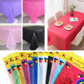 54" x 72" Plastic Table Cover Table Cloth Birthday Party Decoration Reusable. 