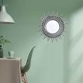 Wall Hanging Round Mirror, Silver Wall Mirrors, Great Decoration for Bedroom Vanity Hall Room Corridor. 