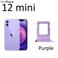 iPhone 12 mini Sim Tray Purple colour sim tray. 