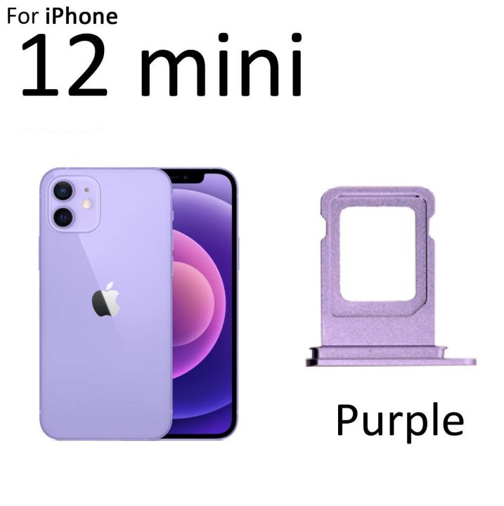 iPhone 12 mini Sim Tray Purple colour sim tray