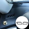 2Pcs Soft Caon Fiber Front Dashboard Side Air Outlet Trim Conditioning Vent Cover Sticker for Nissan X-Trail 2014-2018. 