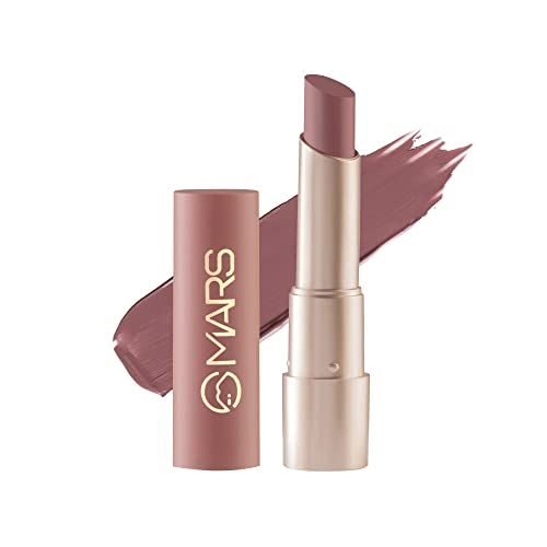 MARS Creamy Matte Long Lasting Lipstick for Women | Creamy Lipstick | Single Swipe Application | Smooth & Light Weight (3.2 gm) (11-Aerial Awe) (FROM INDIA SAB)