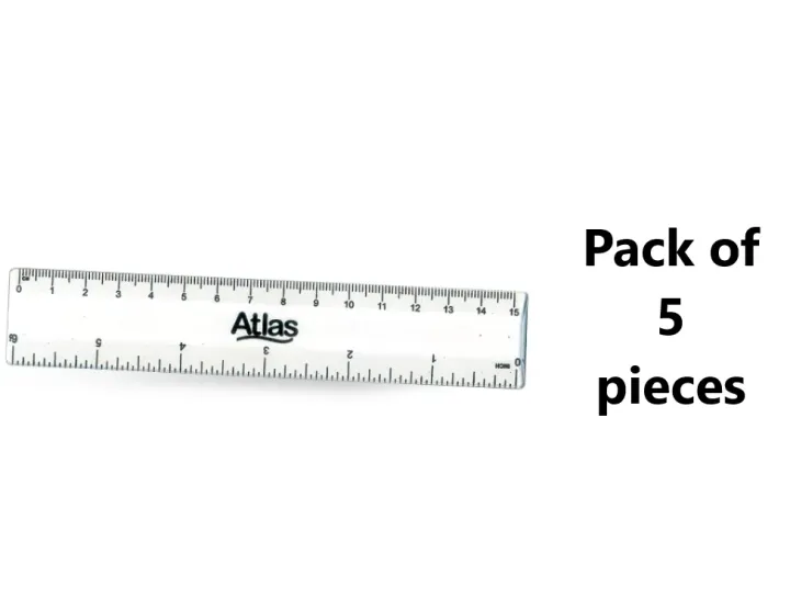 Atlas  6 inch  Ruler- 5 pieces