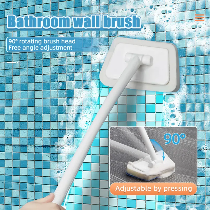 Cleaning%20Shower%20Floor%20Tiles%7Clong-handle%20Tile%20&%20Glass%20Cleaning%20Brush%20With%20Replaceable%20Sponge%20Head%20-%20Image%204