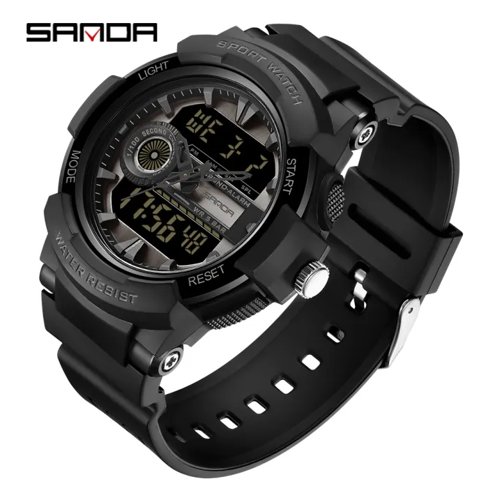 SANDA%20Top%20Brand%20Men's%20Watches%20Sport%20Military%20Quartz%20Watch%2050M%20Waterproof%20Wristwatch%20for%20Men%20Clock%20relogios%20masculino%206082%20-%20Image%204