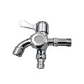 1 in 2 out Water Tap Bathroom 1l2inch Wall Mounted Wash Basin Mop Pool Faucet. 