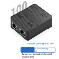 RJ45 Ethernet Cable Splitter, One to Two Devices, Can Access the Internet At the Same Time, with Charging Cable Extender. 