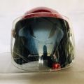 New Look Top Selling Red Shine Sticker Half Helmet. 