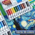 M G Acrylic paint set Drawing Gouache Fabric Glass Oil water color Painting for Artists Kids Students Beginners Painters. 