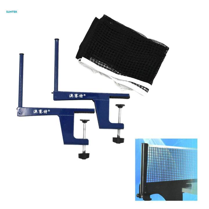 Table Tennis Net and Posts Set, Pong Set for Any Table, Strong Quick Setup Tennis Net Frame for Friends Gathering Home