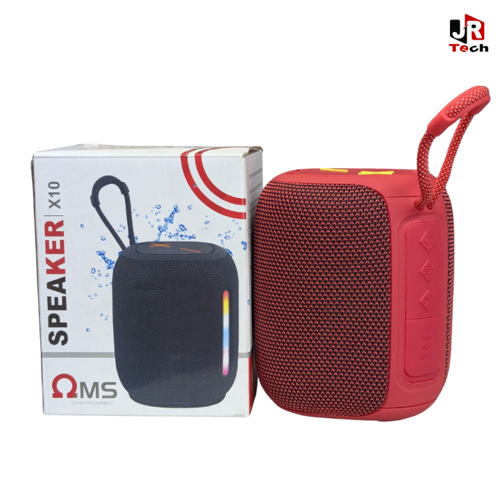 ΩMS X10 Portable Wireless Bluetooth Speaker with RGB LED Light ...