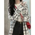 Plaid Shirt Coat Women's Summer 2024 New Loose Design Niche Thin Casual Sun Protection Clothing Fashionable Outerwear. 