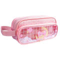 Zipper Pencil Pouch Girl's Pencil Case Three-layer Pencil Bag Transparent Pencil Case Large Capacity Pencil Pouch. 