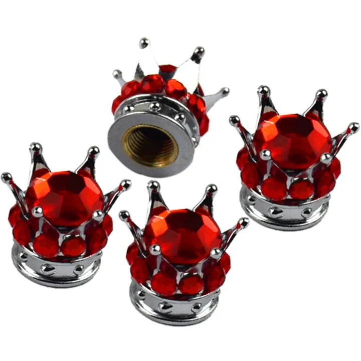 LeiyanPortable%204PCS%20Wheel%20Tire%20Valve%20Caps%20Cover%20Crown%20Shape%20Bling%20Diamond%20Tyre%20Stem%20Dust%20Valve%20Caps%20Truck%20Car%20Motorcycle%20Bicycle%20Air%20Cover%20-%20Image%207