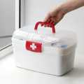 Medicine Storage Box - Home First Aid Kit Box with Handle Multi Functional Household Convenient Portable Pill Box. 