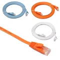 0.5M/1M/2M/3M/5M/8M/10M/15M RJ45 CAT6 Ethernet Network LAN Cable Flat UTP Patch Router Interesting Ultra Slim and Flat Profile. 