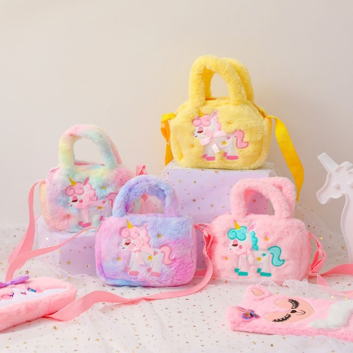 Kid%20Embroidery%20Unicorn%20Plush%20Crossbody%20Purses%20And%20Handbags%20Little%20Girls%20Rainbow%20Fluffy%20Purse%20Cute%20Cartoon%20Furry%20Shoulder%20Bag%20-%20Image%202