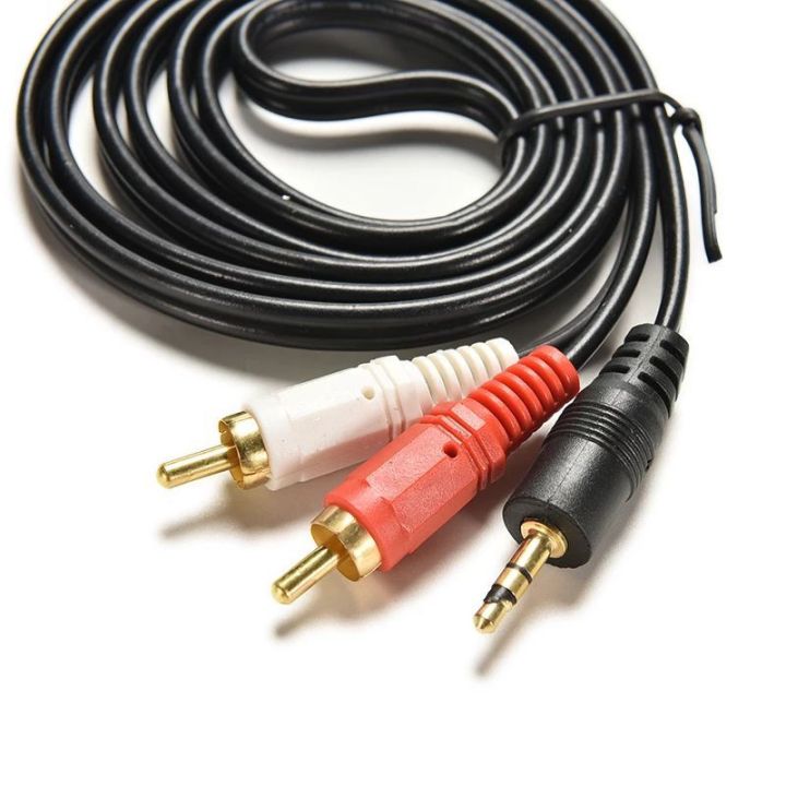 MM Male Jack to AV RCA Male Stereo Music Audio Cable
