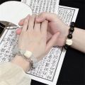 【Good sharing!】New National Trendy Lion Wake Bracelet Glass Bracelet Lucky Men's and Women's Wind Couple Gift. 
