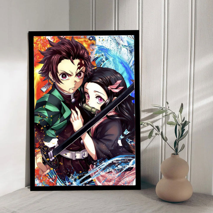 A4%20Sized%20Poster%20Demon%20Slayer%20Japanese%20Anime%20Manga%20Wall%20Posters%20PVC%20Framed%20Wall%20Decors%20-%20Image%208
