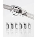 304 Stainless Steel Adjustable Hose Clamps, DIY Worm Gear Duct Clamp Set, for Radiator/Automotive & Mechanical Plumbing. 