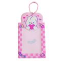 Card Holder with Keychains Support Cartoon Plastic Idol Photo Storage Card Protector Beads Ring Card Sleeve for Girls. 