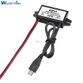 12V To 5V 3A Type-C USB Car Power Converter 12V-5V Step-Down Power Module Type C Dual Micro USB Output Adapter Usb Adapter A900L. 