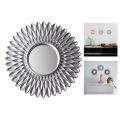 【BestGO】Fityle Modern Chic Round Sunburst Wall Mirror, Decorative Wall Mounted Bathroom Vanity Wall Accent Mirror Decor for Bedroom Home Baby Room. 