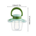 SF 1Pc Silicone Baby Pacifier Baby Bites and Chewable Products Comfortable Nipple Appearance for Newborns Flat Pacifier. 