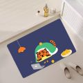 Cartoon M-MUZIK T-TIGER Floor Mat Bedroom Kitchen Door Bath House Super Absorbent Foot Non-slip. 