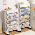 Bookshelves Multi-Layer Shelves Desktop Storage Baskets 6 layers. 