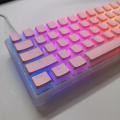 Game Translucent Keycap for Mechanical Keycap Pink Double Shot Black Set Pudding Keycaps. 