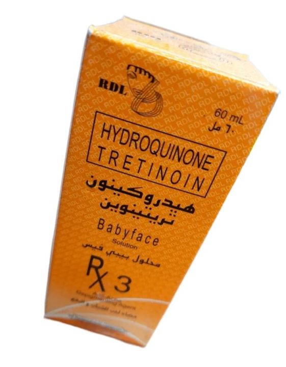 Rdl Hydroquinone Tretinoin Baby Face Solution 3 - 60ml