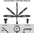 10 Inches Big LED Ring Light for Camera, Phone tiktok YouTube Video Shooting and Makeup, 10" inch Ring Light with 7 Feet Long Foldable and Lightweight Tripod Stand. 