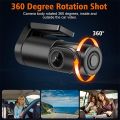 Car Driving Recorder Camera Wide-Angle Dash Cam HD Night Vision Reverse Image Monitoring All-In-One Machine. 