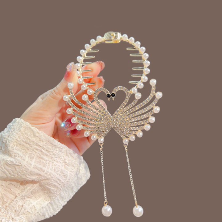 Butterfly%20Bell%20Orchid%20Hair%20Claw%20Clip%20Swan%20Tassel%20Ponytail%20Buckle%20Pearl%20Hairpin%20ANLAN%20-%20Image%205