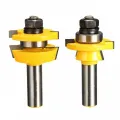 3 Pcs Accessories: 1 Pcs 1/2 Inch Shank Router Bit T-Slot and T-Track Slotting Tenon Cutter Tool & 2Pcs Rail Router Bit 1/2 Inch Shank Shaker Woodworking Chisel Cutter. 