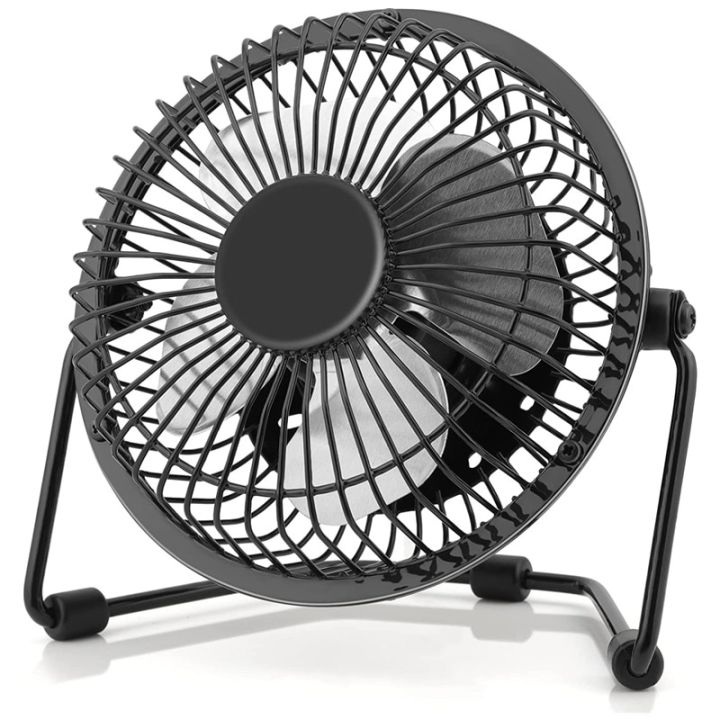 4 Inch Small Mini USB Table Desk Fan USB-Powered Desktop Fan Portable Cooling Solution Quiet for Home Office Car Travel