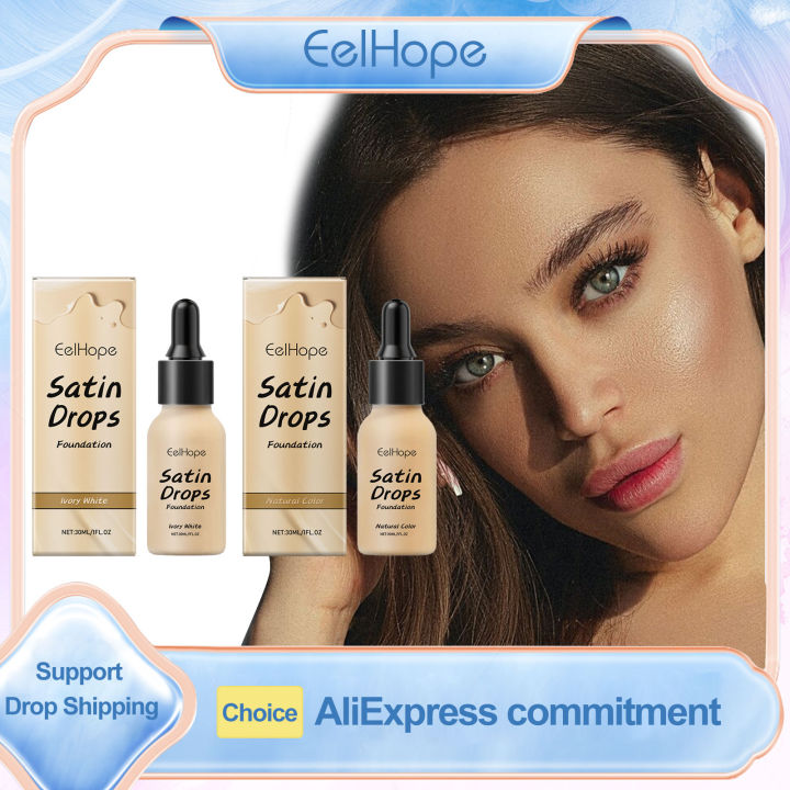 Eelhope Waterproof Covering Foundation Oil Control Matte Liquid Makeup Base Concealer Full Coverage Face Foundation Cosmetics