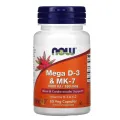 NOW Foods, Meg a D-3 & MK-7, 60 Capsules. 