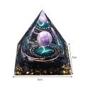 12Constellation Orgonite Pyramid Amethyst Natural Stone Orgone Pyramid Healing Crystal Reiki Chakra Energy Generator Lucky Stone. 