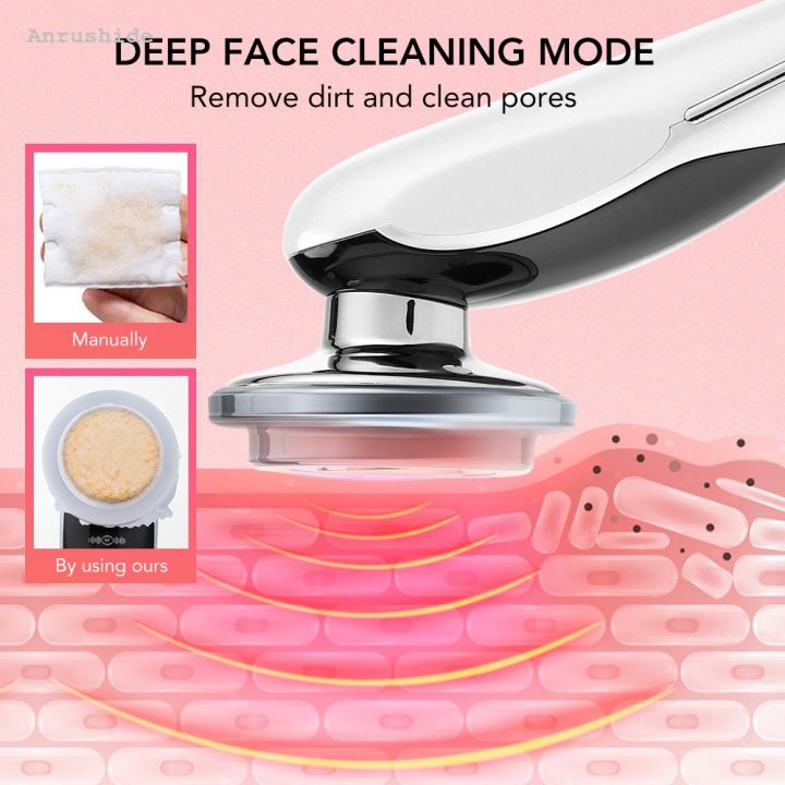 NEW 7 in 1 Face Lifting Massager EMS RF Facial Lifting Machine Skin ...