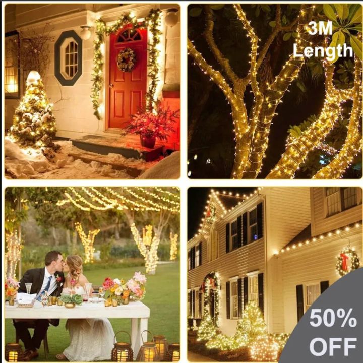 LED String Lights LED Fairy Light 3M Length Vesak Lights Christmas Lights LED Lights Festival & Decorations Lights In Daraz Flyer