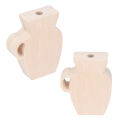 Wood Vase Simple Vintage Style Natural Pinewood Durable Sturdy Household. 