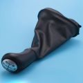 5 Speed Leather Manual Car Gear Shift Knob Lever with Boot Cover for Renault Clio 2 Clio 3 Megane 2 Scenic 2 Kangoo. 